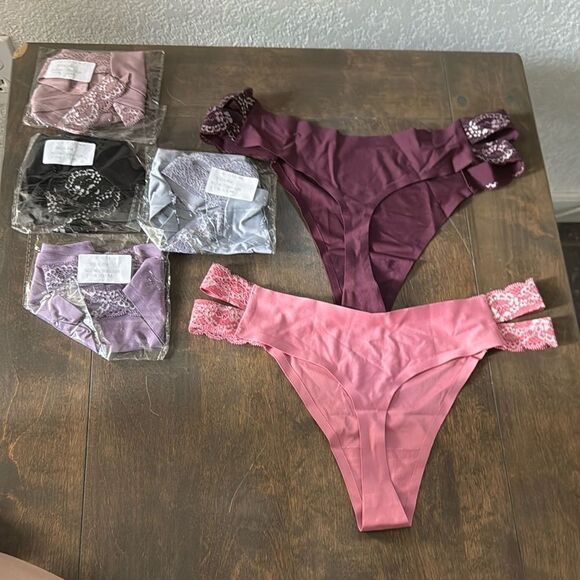 New FINETOO Seamless Panties 6 Pack No Lines With lace Cut Out - Picture 12 of 12